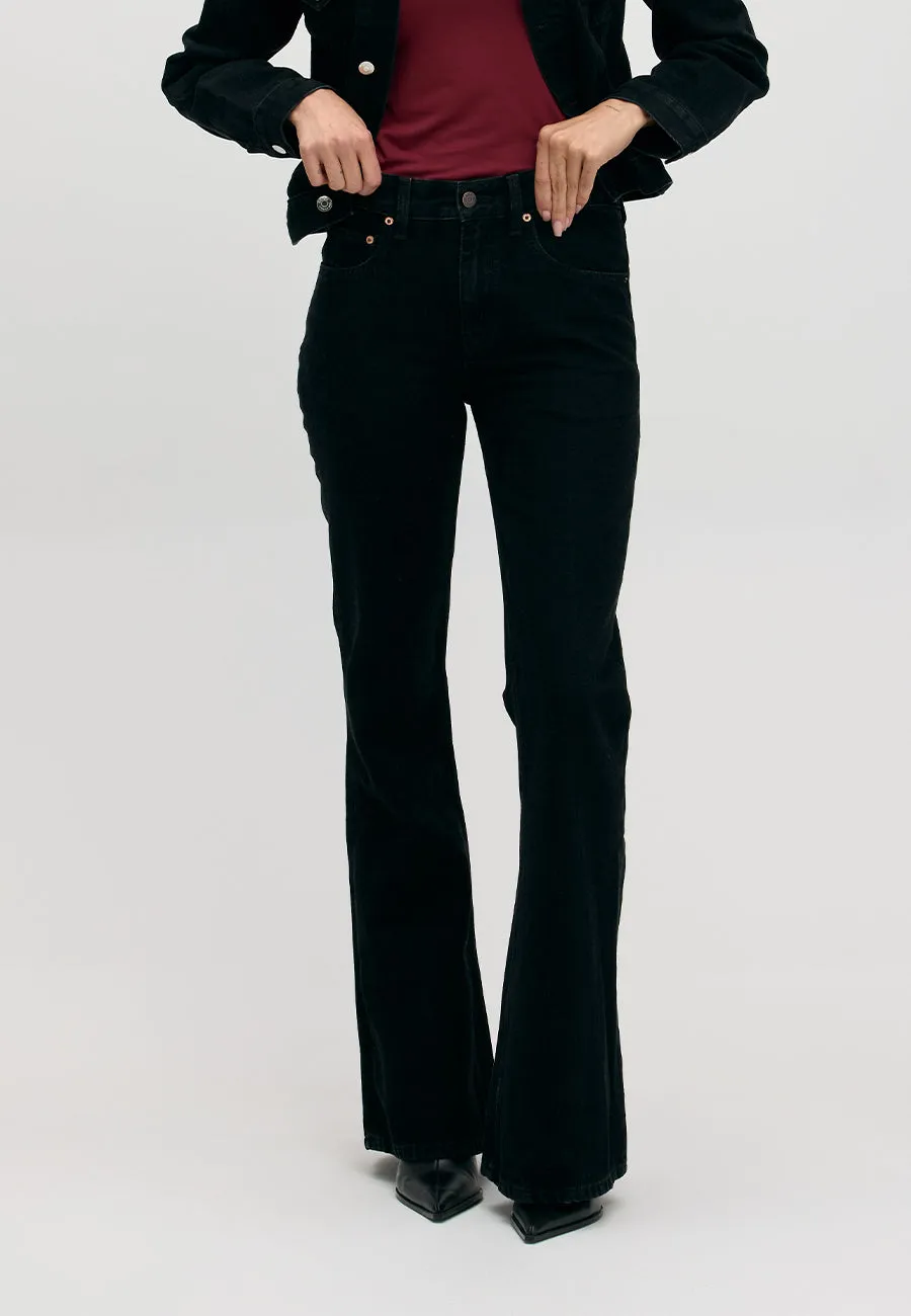 Atlanta Mid Rise Flare - Onyx sold by ÉTICA product image thumbnail 4