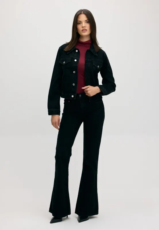 Atlanta Mid Rise Flare - Onyx sold by ÉTICA