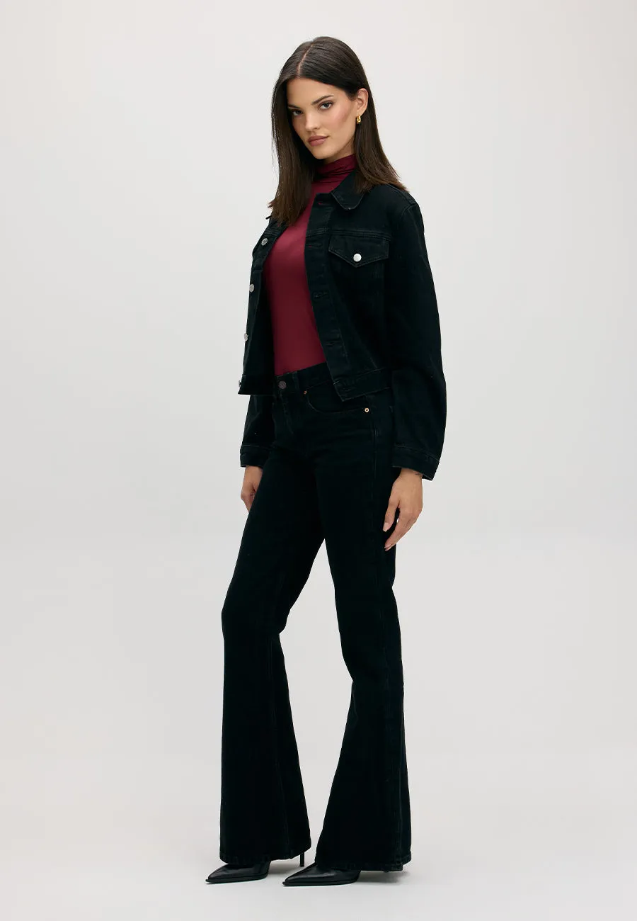 Atlanta Mid Rise Flare - Onyx sold by ÉTICA product image thumbnail 2