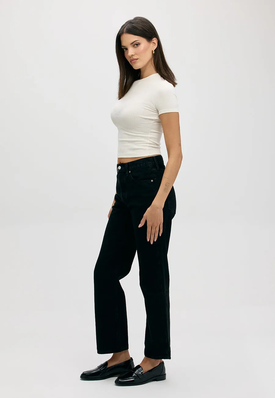 Pamela High Rise Straight - Onyx sold by ÉTICA product image thumbnail 2