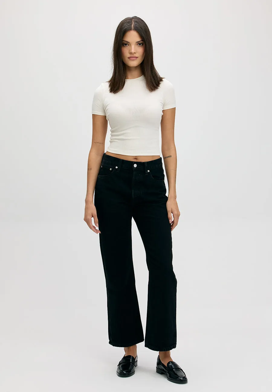 Pamela High Rise Straight - Onyx sold by ÉTICA