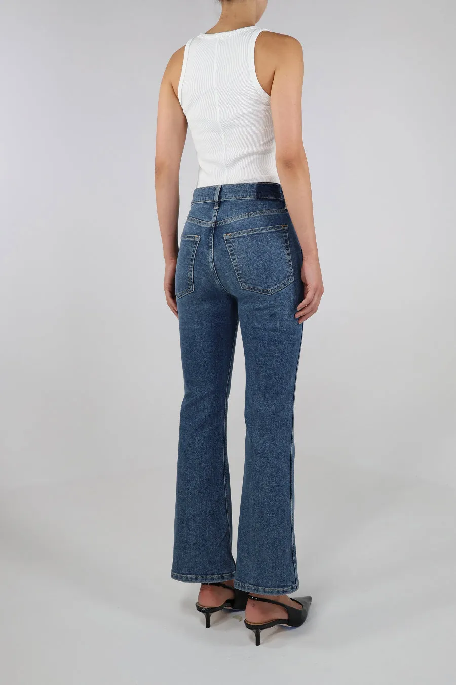 Anya High Rise Modern Crop Flare - Fairhaven (FINAL SALE) sold by ÉTICA product image thumbnail 3