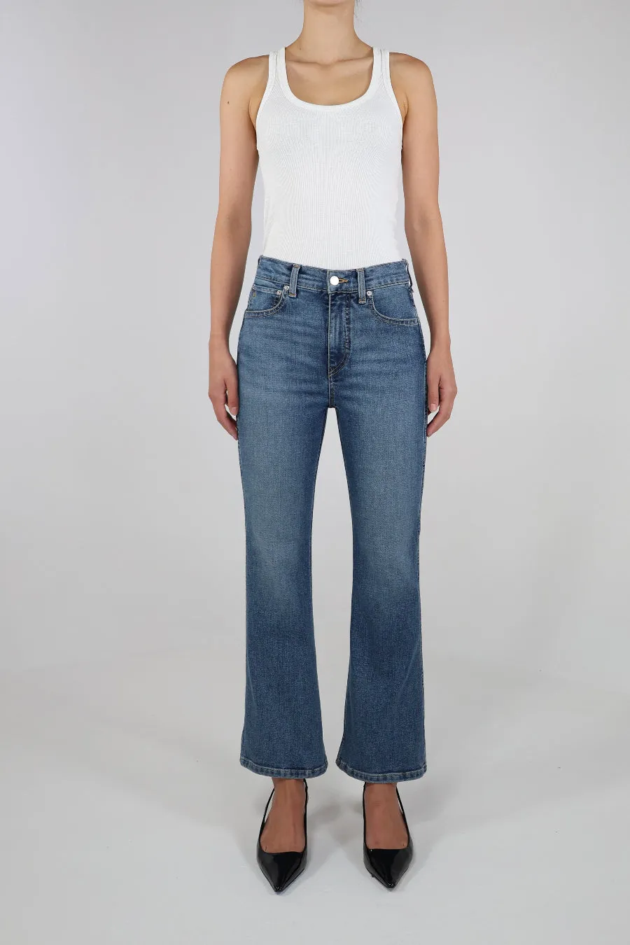 Anya High Rise Modern Crop Flare - Fairhaven (FINAL SALE) sold by ÉTICA