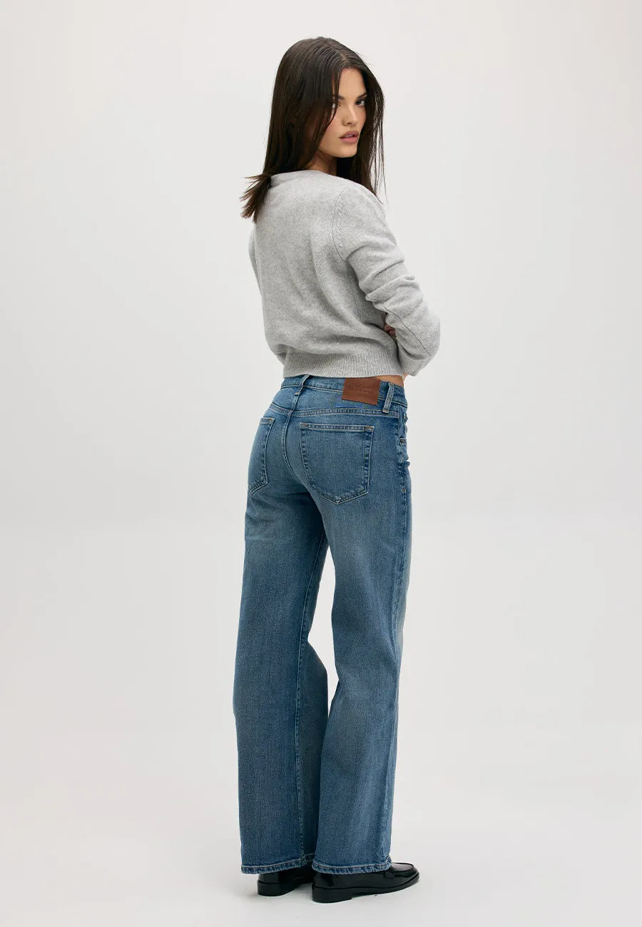 Romi Mid Rise Wide Leg - Waterside sold by ÉTICA product image thumbnail 3