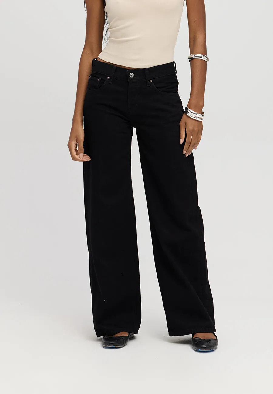 Aaliyah Low Rise Baggy - Black sold by ÉTICA product image thumbnail 4