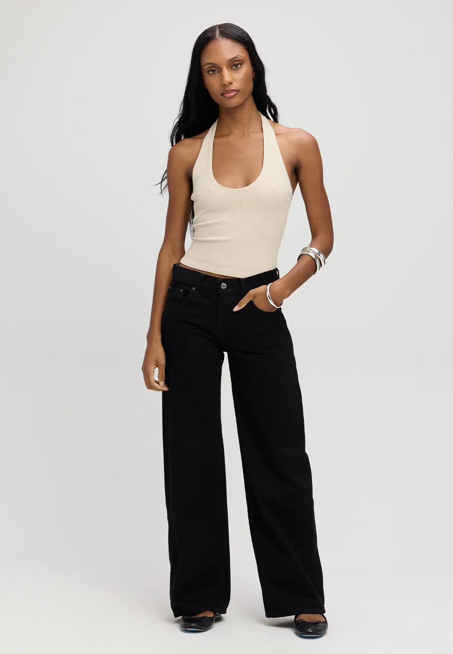 Aaliyah Low Rise Baggy - Black sold by ÉTICA