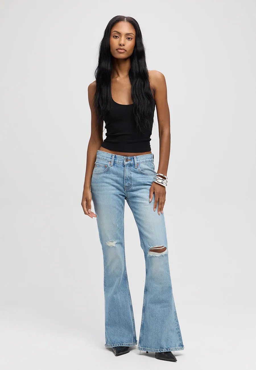 Atlanta Mid Rise Flare- Peachtree sold by ÉTICA