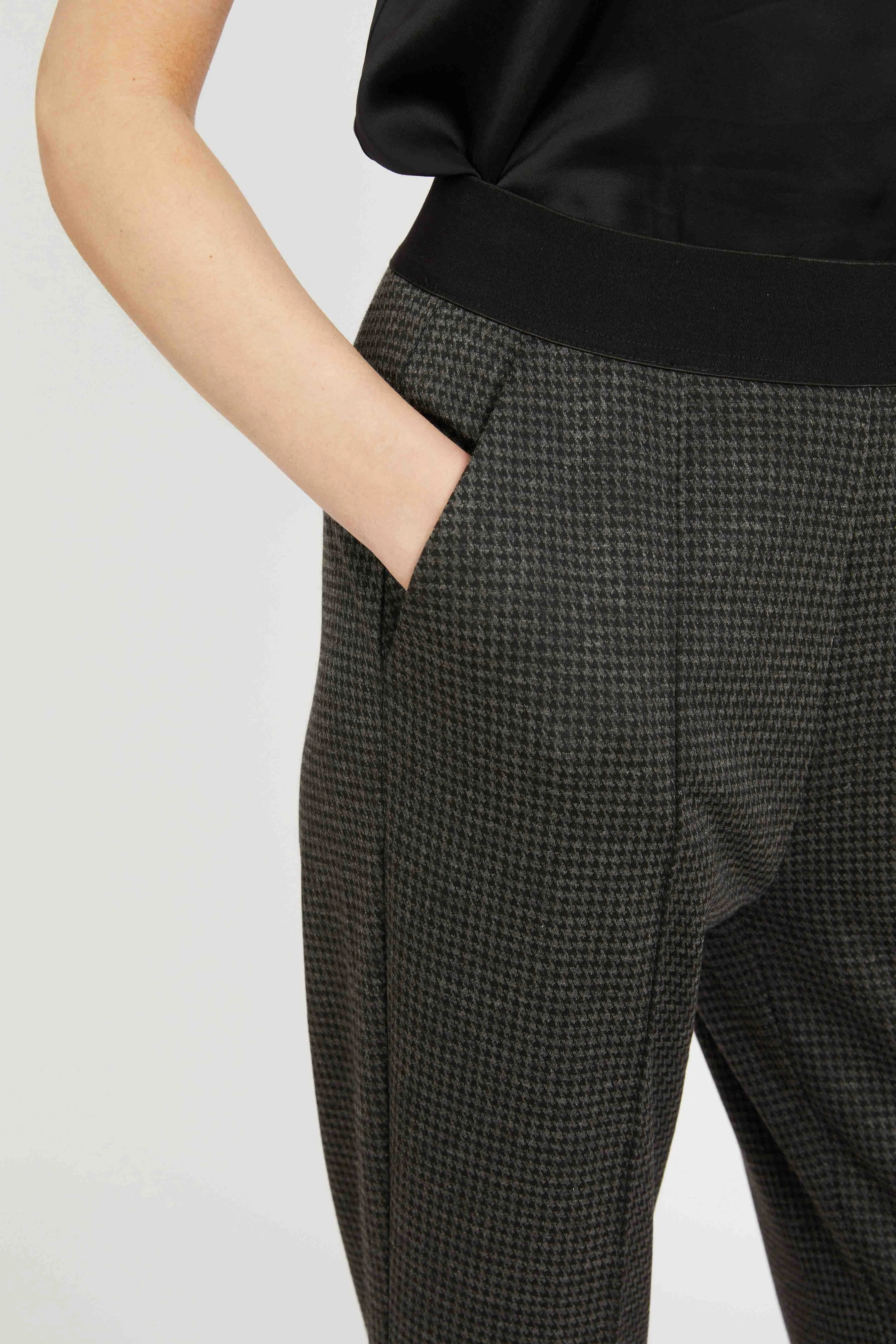 Cory Pant in Grey Houndstooth sold by CABALLERO product image thumbnail 5