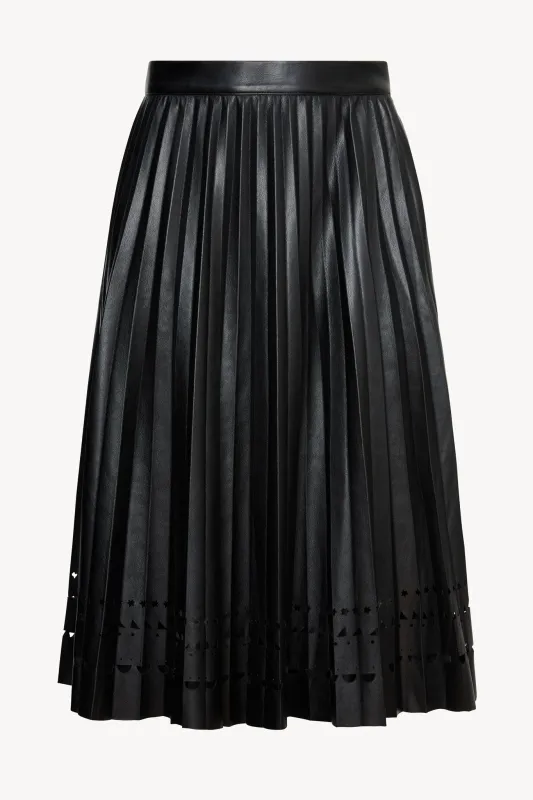 Alana Skirt in Black Vegan Leather sold by CABALLERO