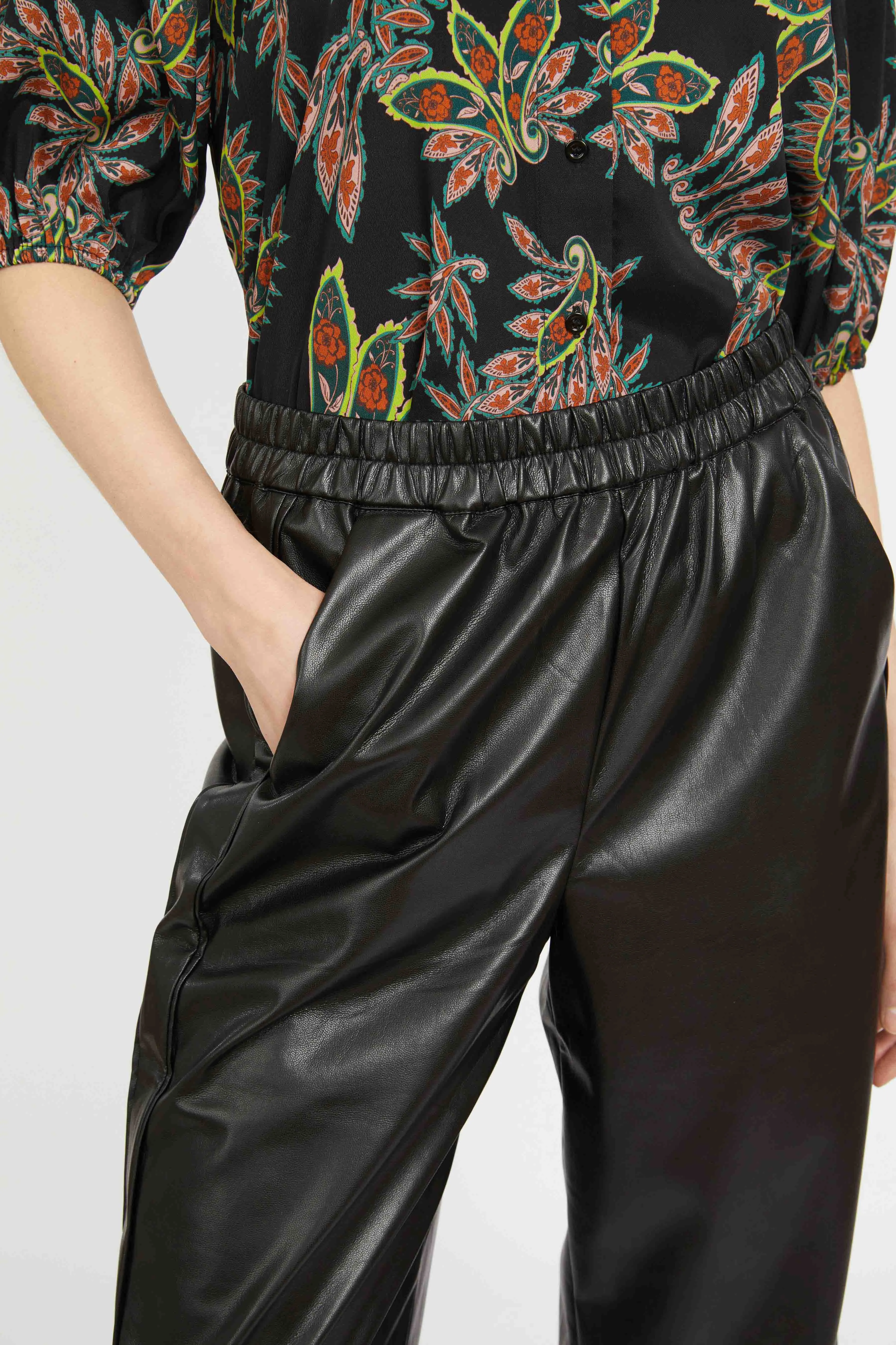 Max Pant in Black Vegan Leather sold by CABALLERO product image thumbnail 5