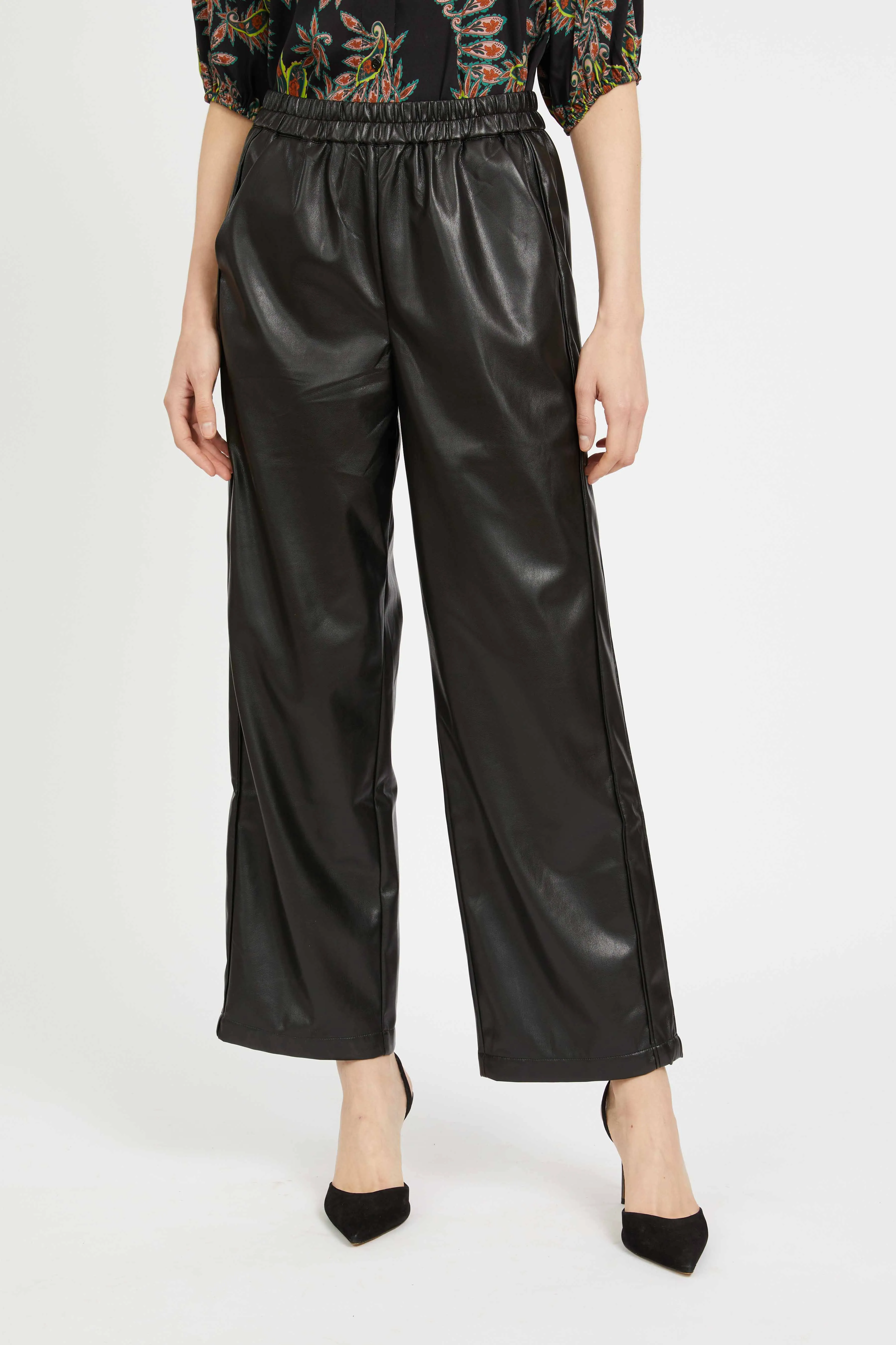 Max Pant in Black Vegan Leather sold by CABALLERO product image thumbnail 3