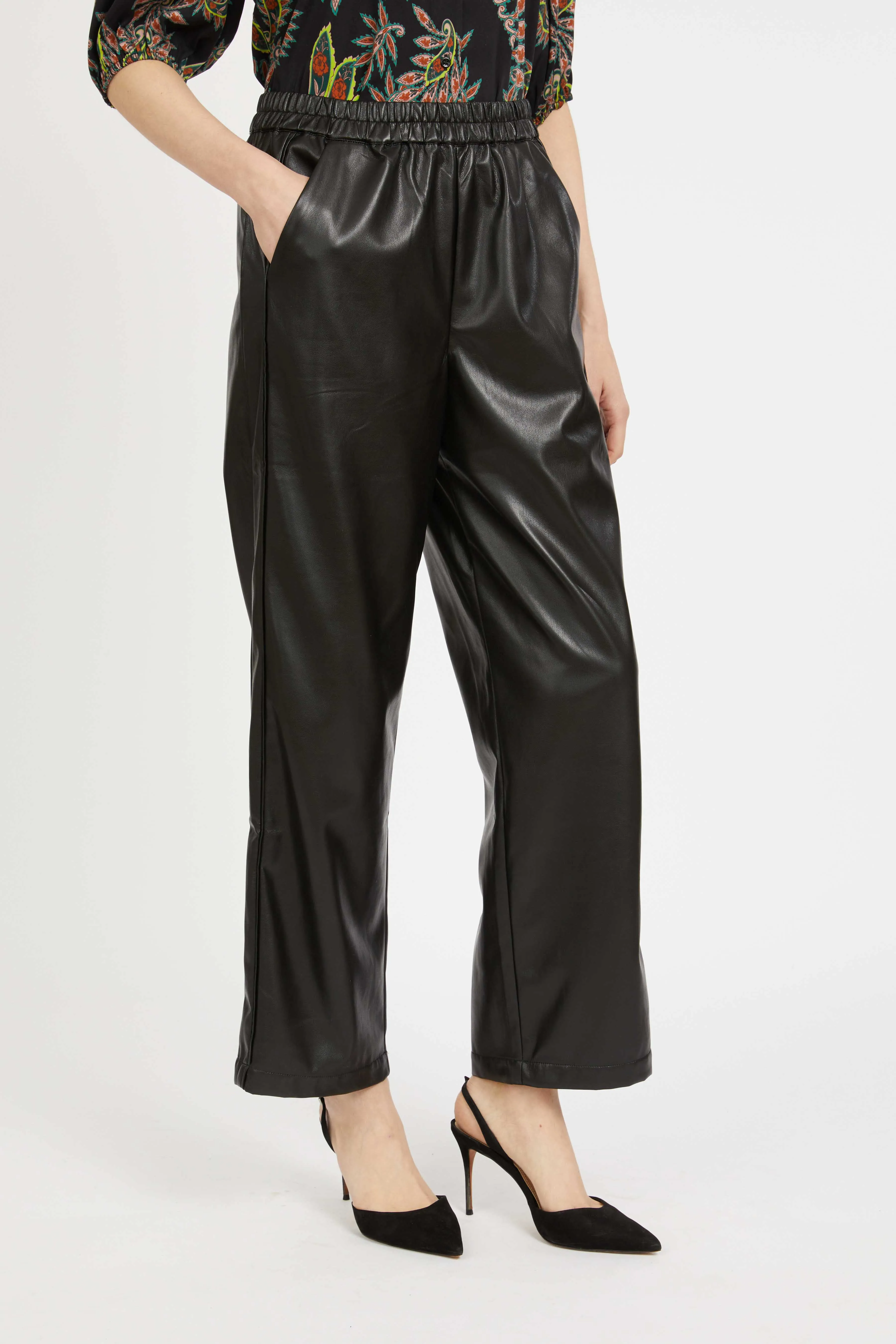 Max Pant in Black Vegan Leather sold by CABALLERO product image thumbnail 4