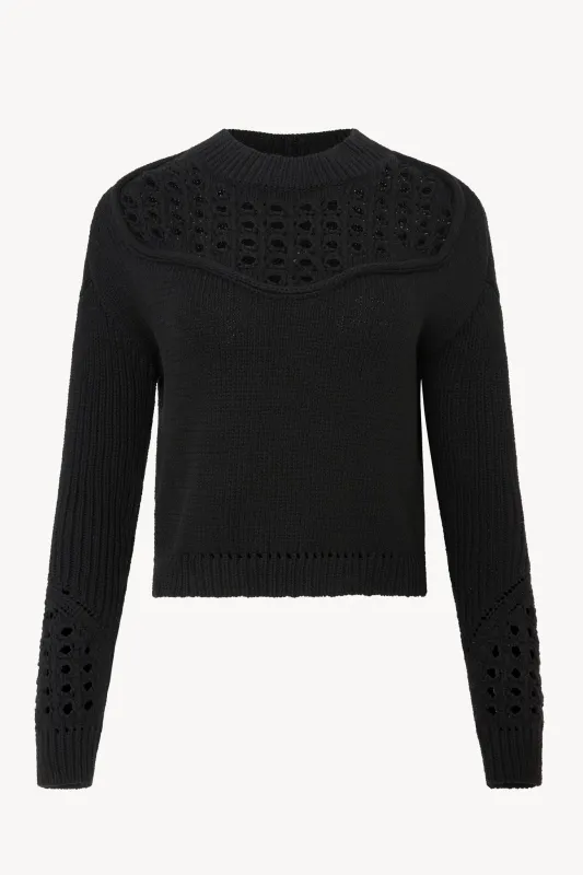 Bellamy Sweater in Black made by CABALLERO