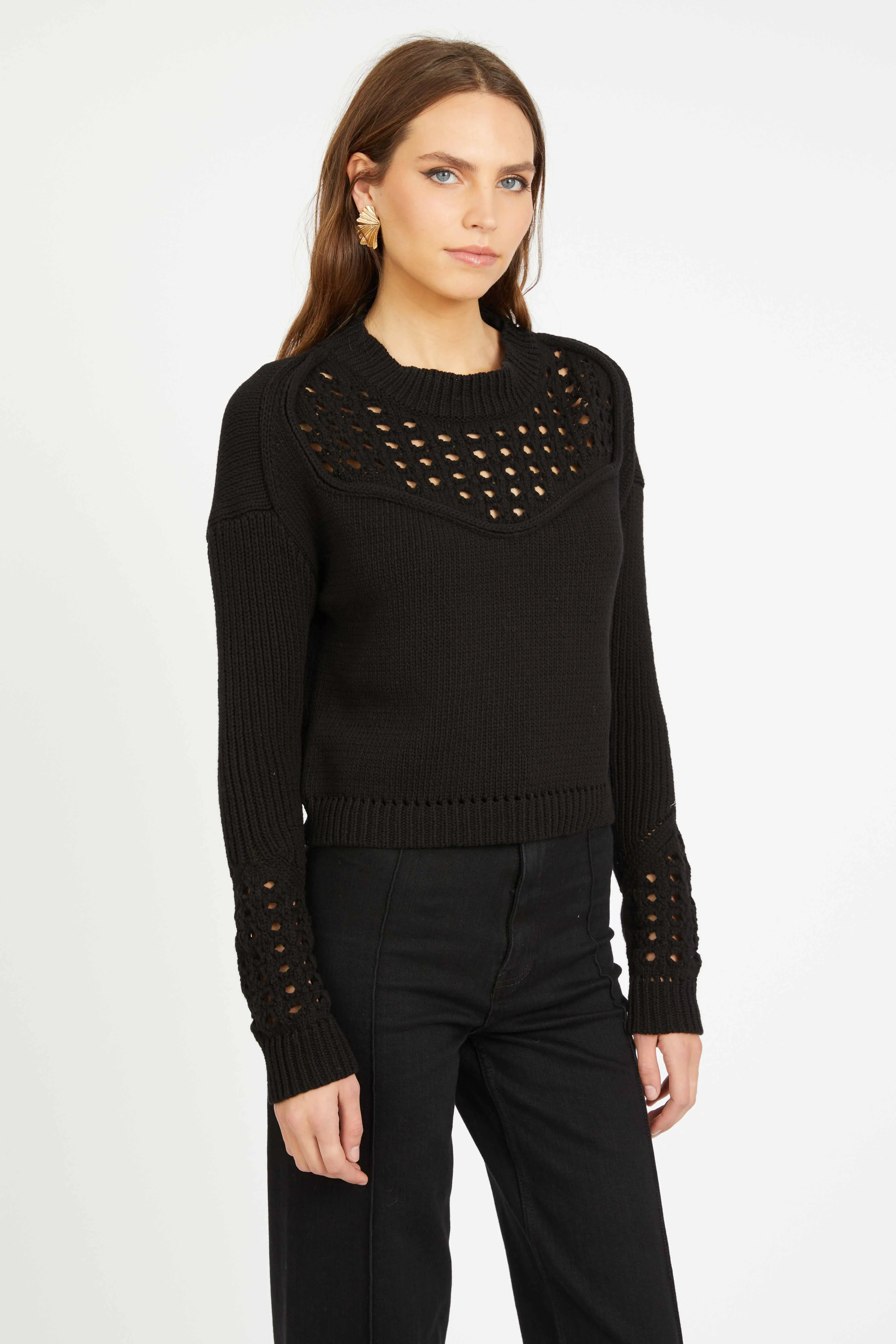 Bellamy Sweater in Black sold by CABALLERO product image thumbnail 4