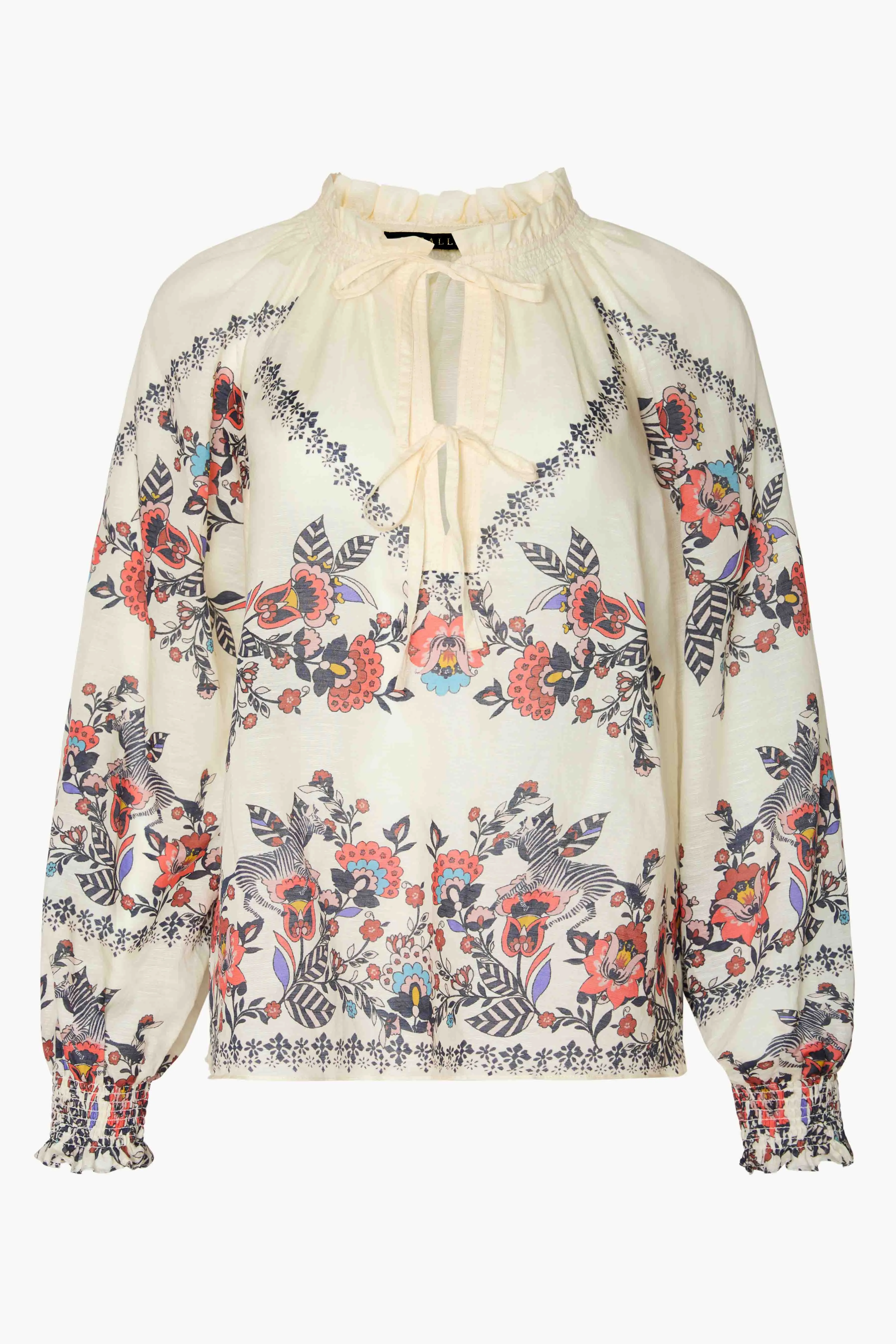 Vickie Top in Zebra Leaf sold by CABALLERO