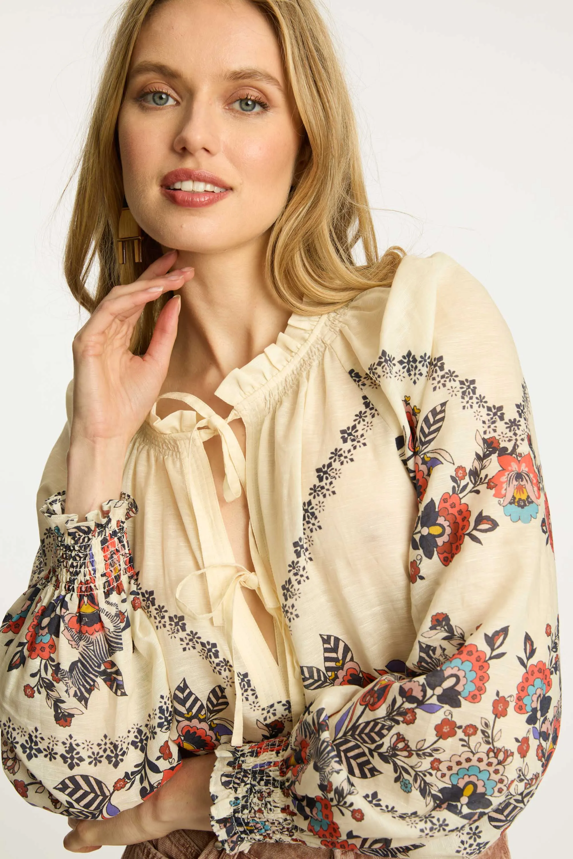 Vickie Top in Zebra Leaf sold by CABALLERO product image thumbnail 5