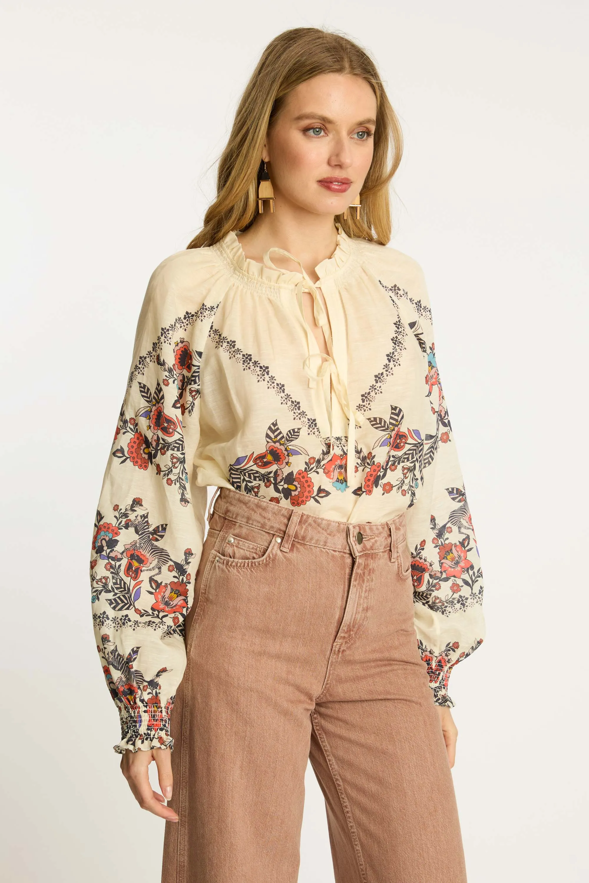 Vickie Top in Zebra Leaf sold by CABALLERO product image thumbnail 4