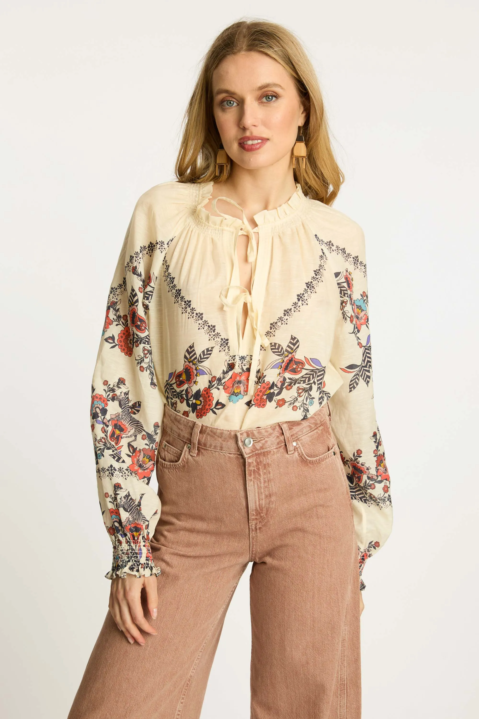 Vickie Top in Zebra Leaf sold by CABALLERO product image thumbnail 3