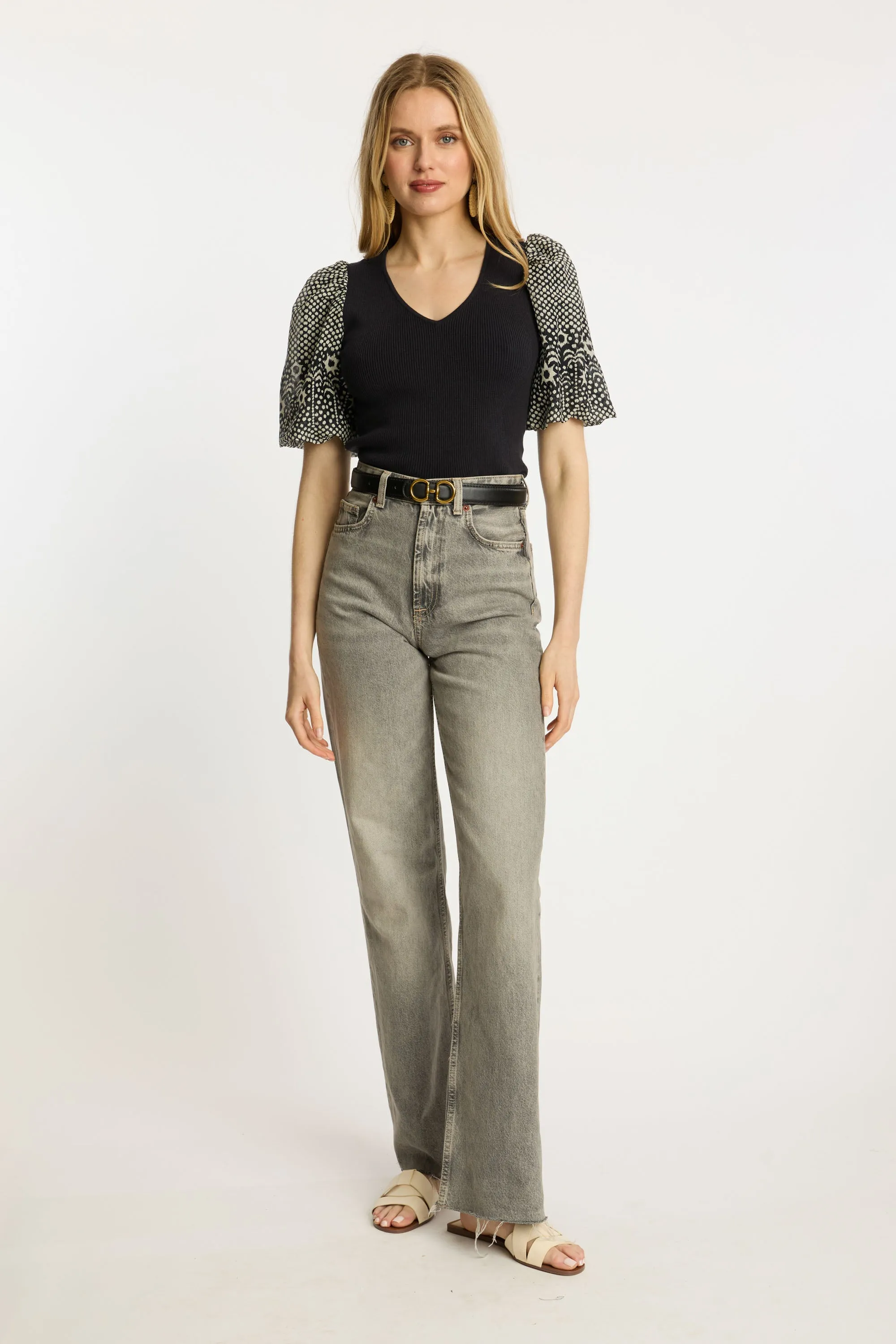 Andrea Top in Indigo Dot sold by CABALLERO product image thumbnail 2