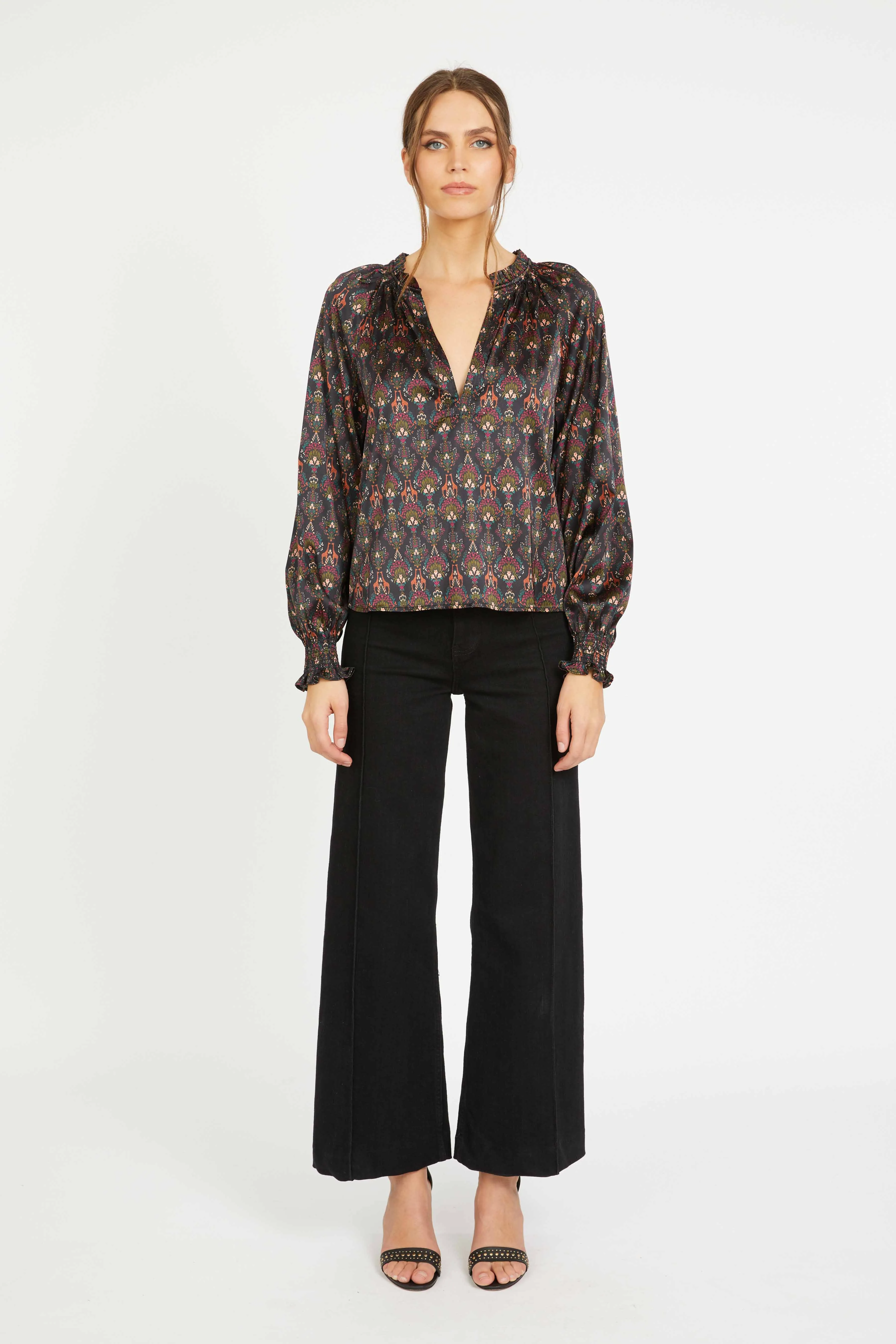 Vickie Top in Giraffe Bouquet sold by CABALLERO product image thumbnail 2