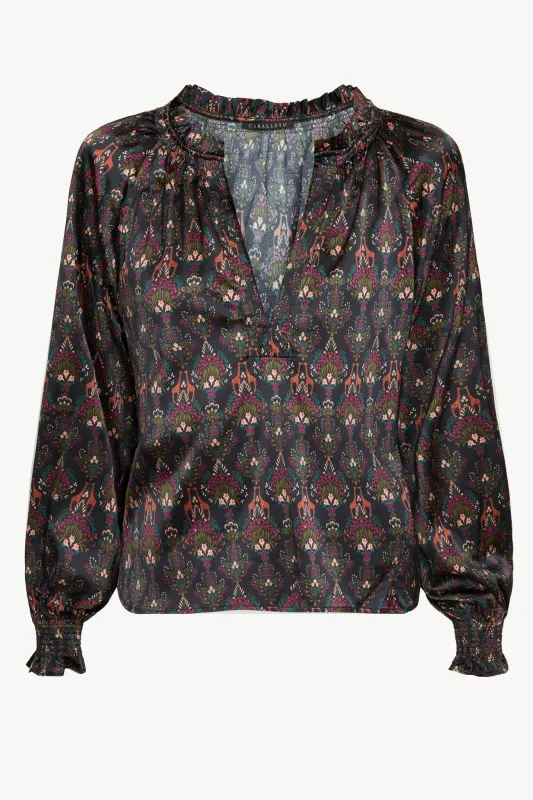 Vickie Top in Giraffe Bouquet made by CABALLERO