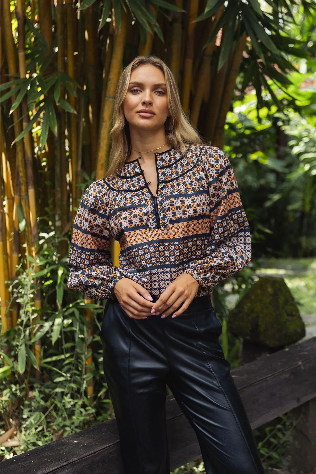 Emery Top in Autumn Tile sold by CABALLERO product image thumbnail 2