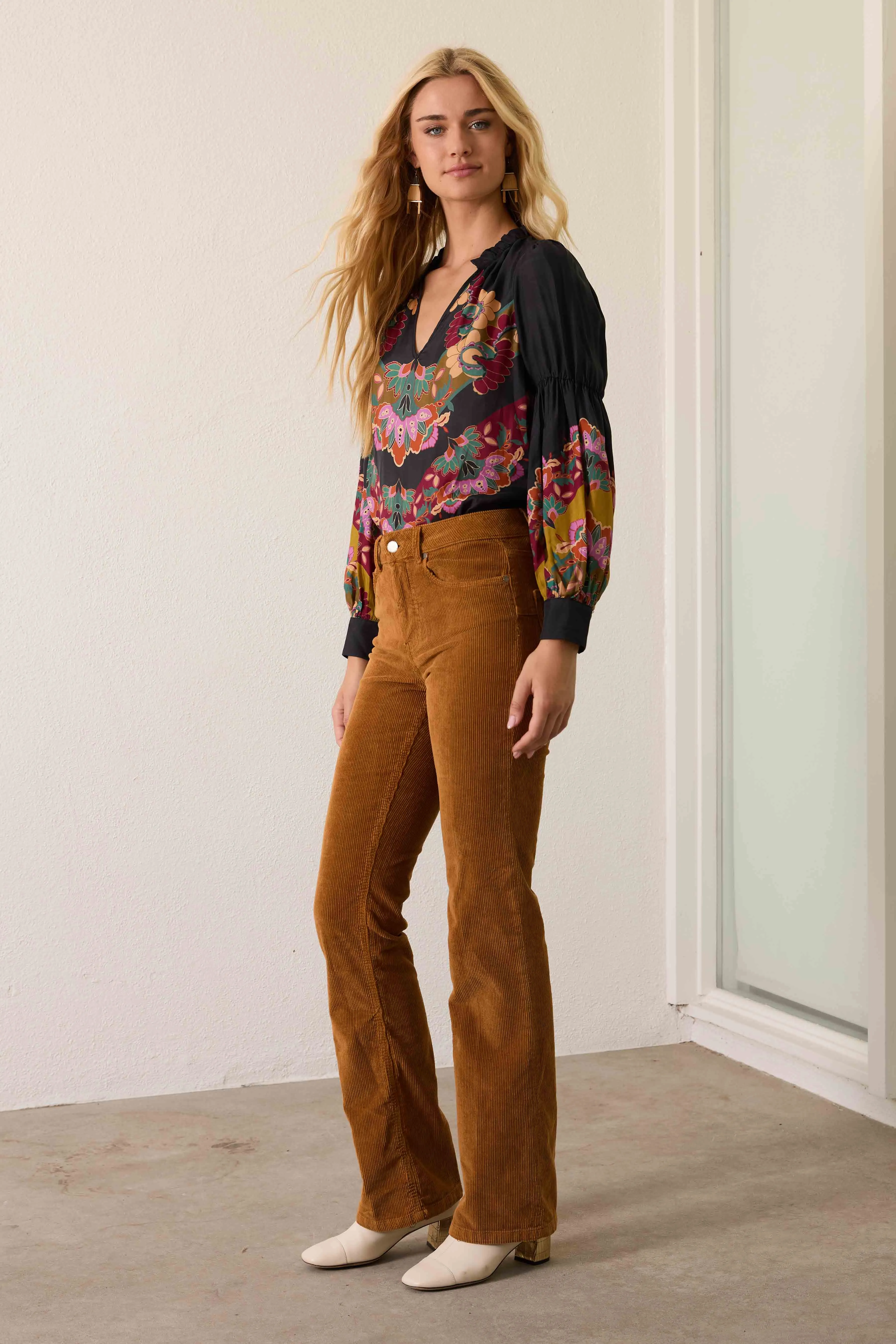 Jillian Top in Lacquer Bush Lily sold by CABALLERO product image thumbnail 3