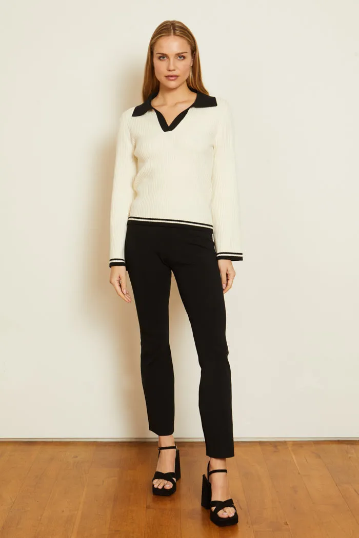 Quincy Sweater in Ivory and Black sold by CABALLERO product image thumbnail 4