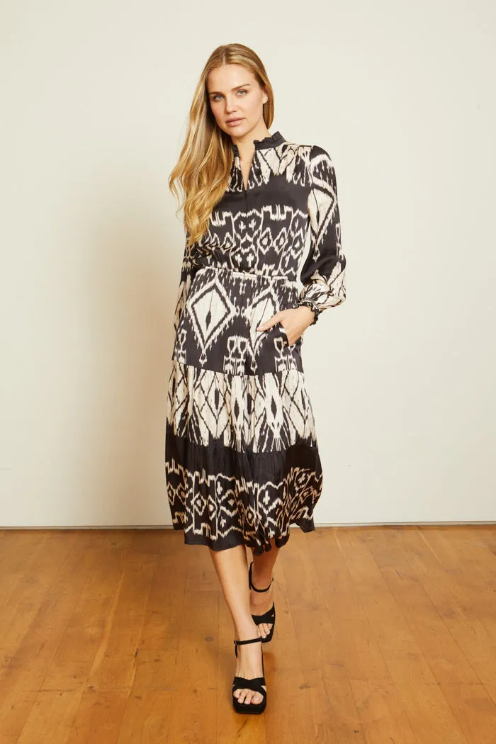 Julie Dress in Ikat Tapestry sold by CABALLERO product image thumbnail 4