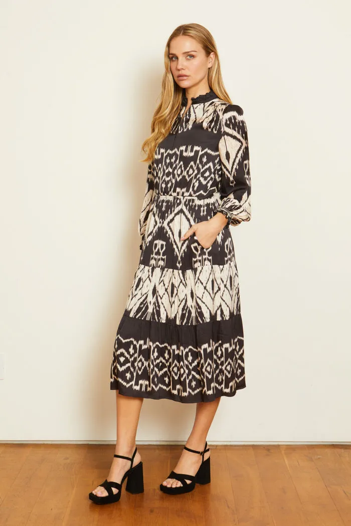 Julie Dress in Ikat Tapestry sold by CABALLERO product image thumbnail 2