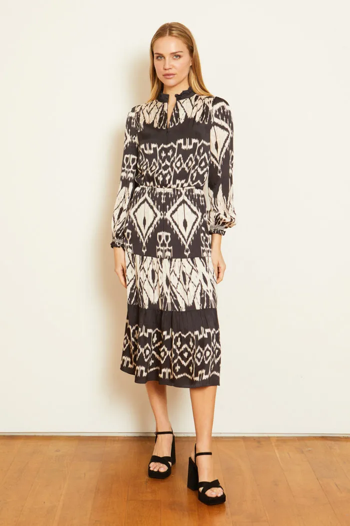 Julie Dress in Ikat Tapestry sold by CABALLERO
