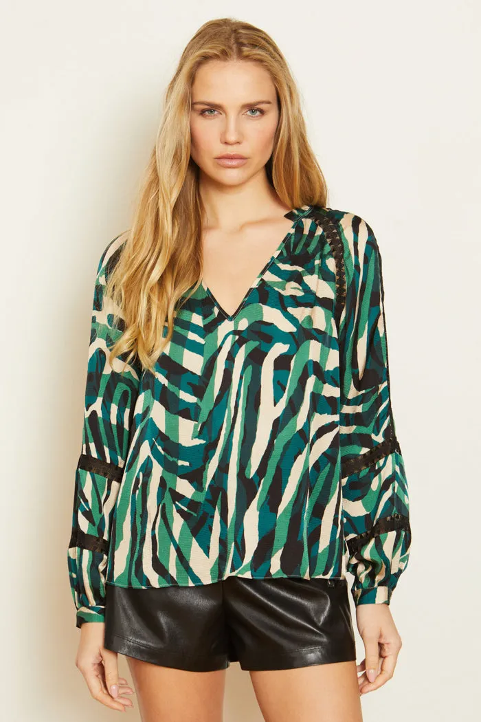 Stella Top in Rhythmic Zebra sold by CABALLERO product image thumbnail 3