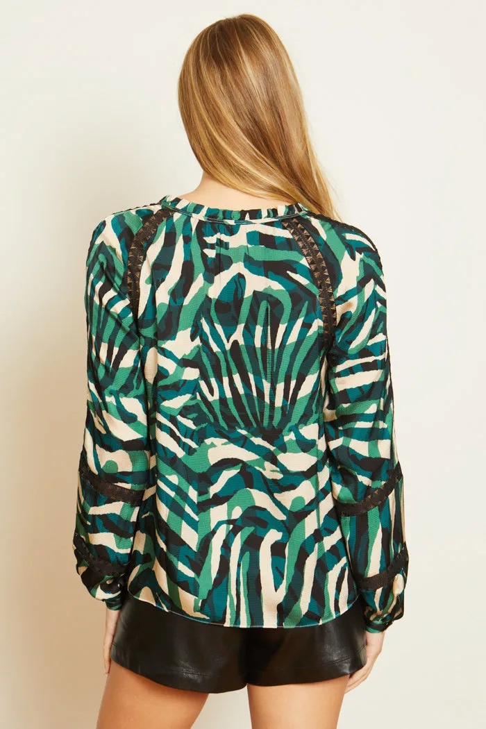 Stella Top in Rhythmic Zebra sold by CABALLERO product image thumbnail 4