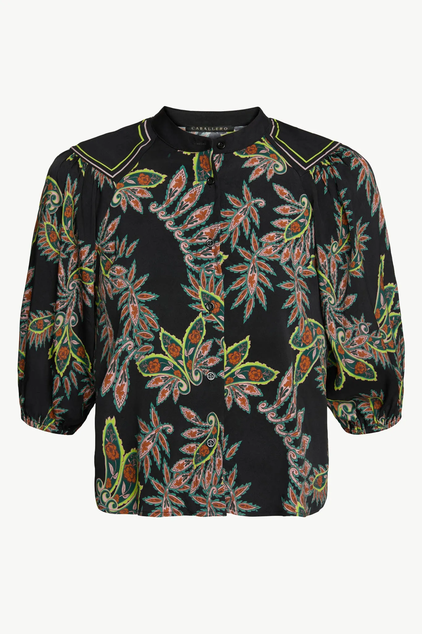 Juliette Top in Paisley Forest sold by CABALLERO