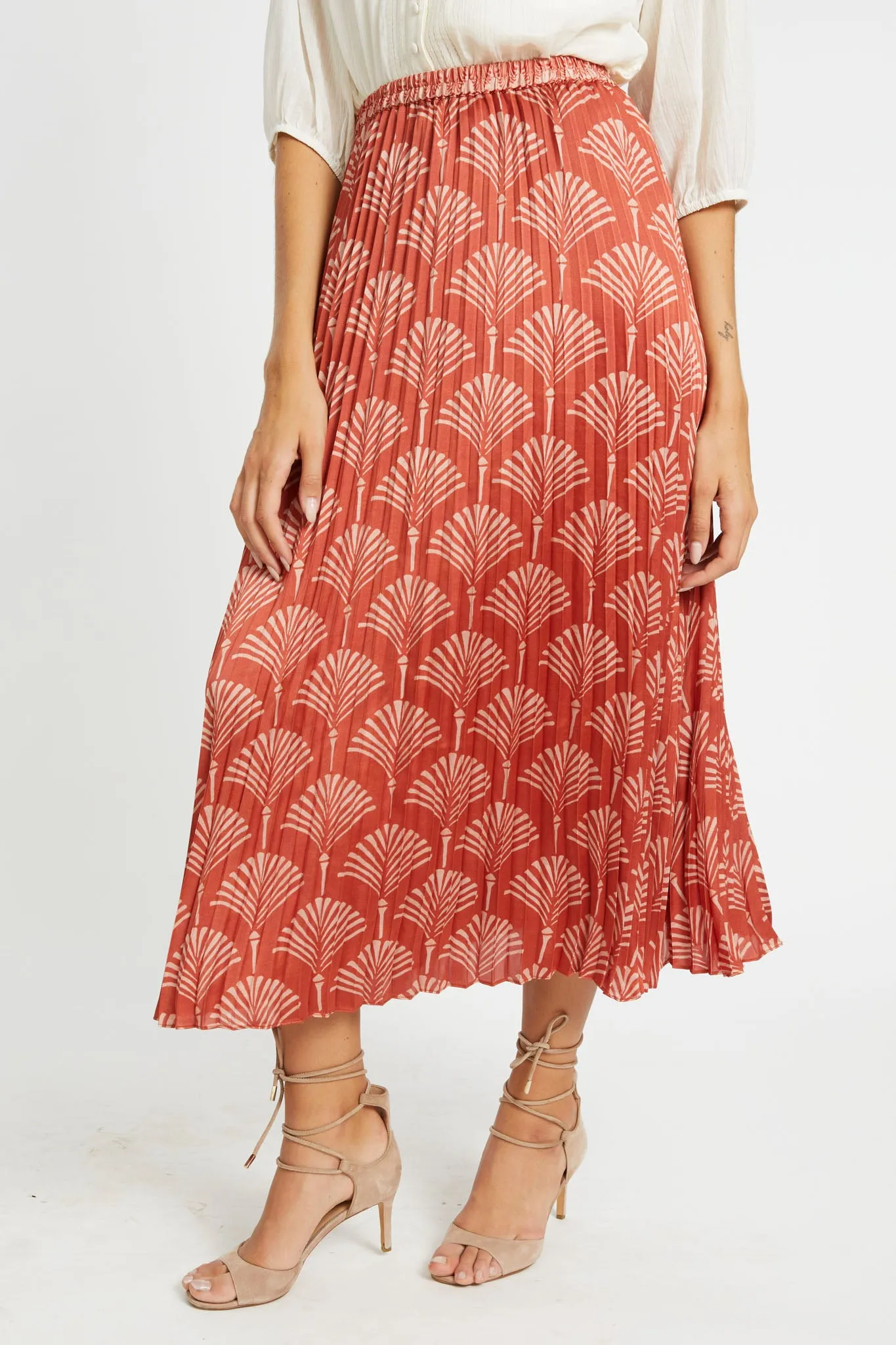 Lucille Rust Ginko Breeze Skirt sold by CABALLERO product image thumbnail 3