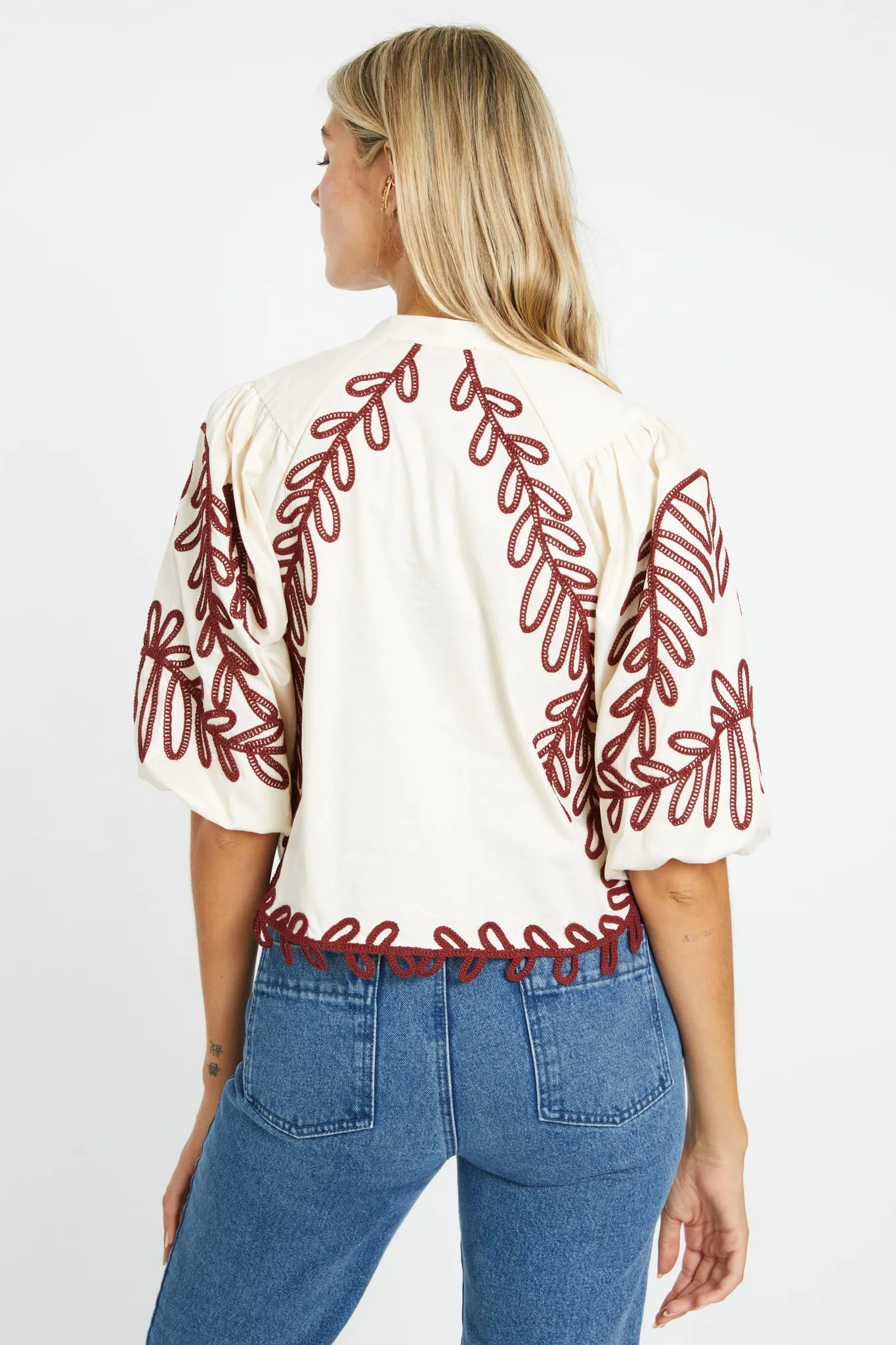 Elodie Ivory / Chocolate Top sold by CABALLERO product image thumbnail 5