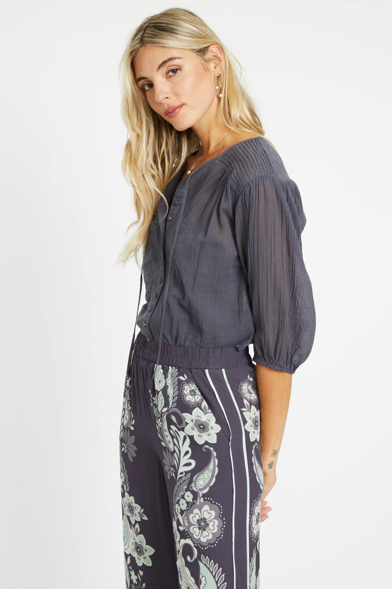 Esme Graphite Top sold by CABALLERO product image thumbnail 3