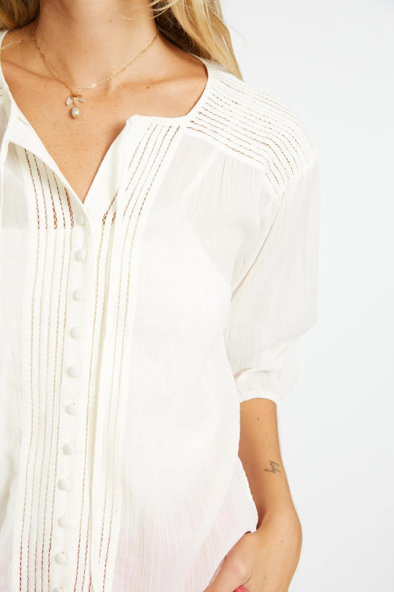 Esme Ivory Top sold by CABALLERO product image thumbnail 4