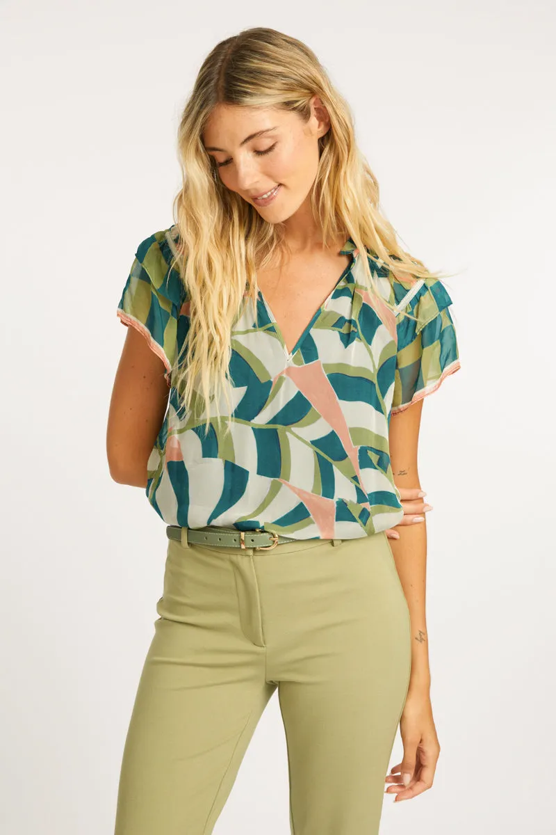 Kelsie Desert Mosaic Top sold by CABALLERO product image thumbnail 2