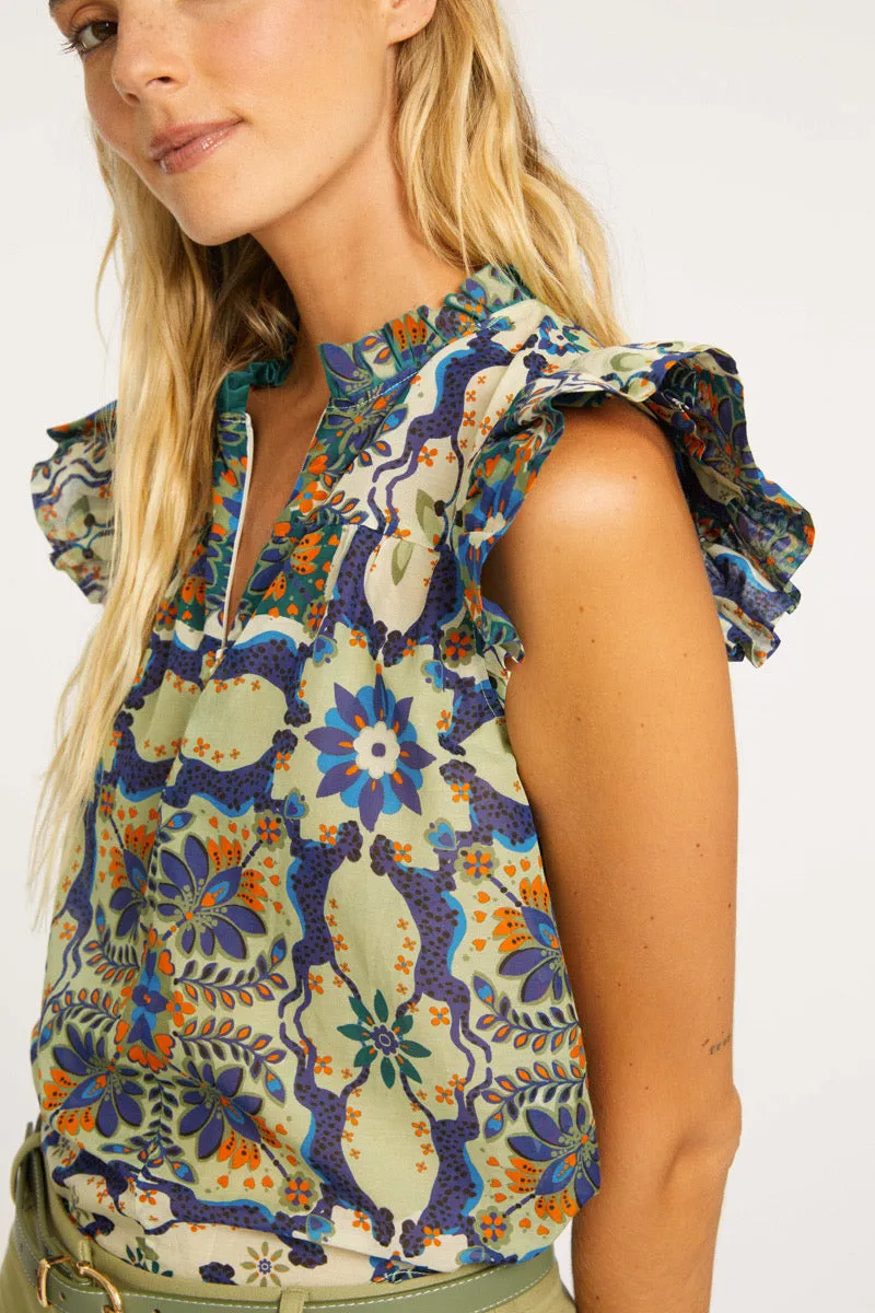 Filippa Wildcat Tapestry Top sold by CABALLERO product image thumbnail 3