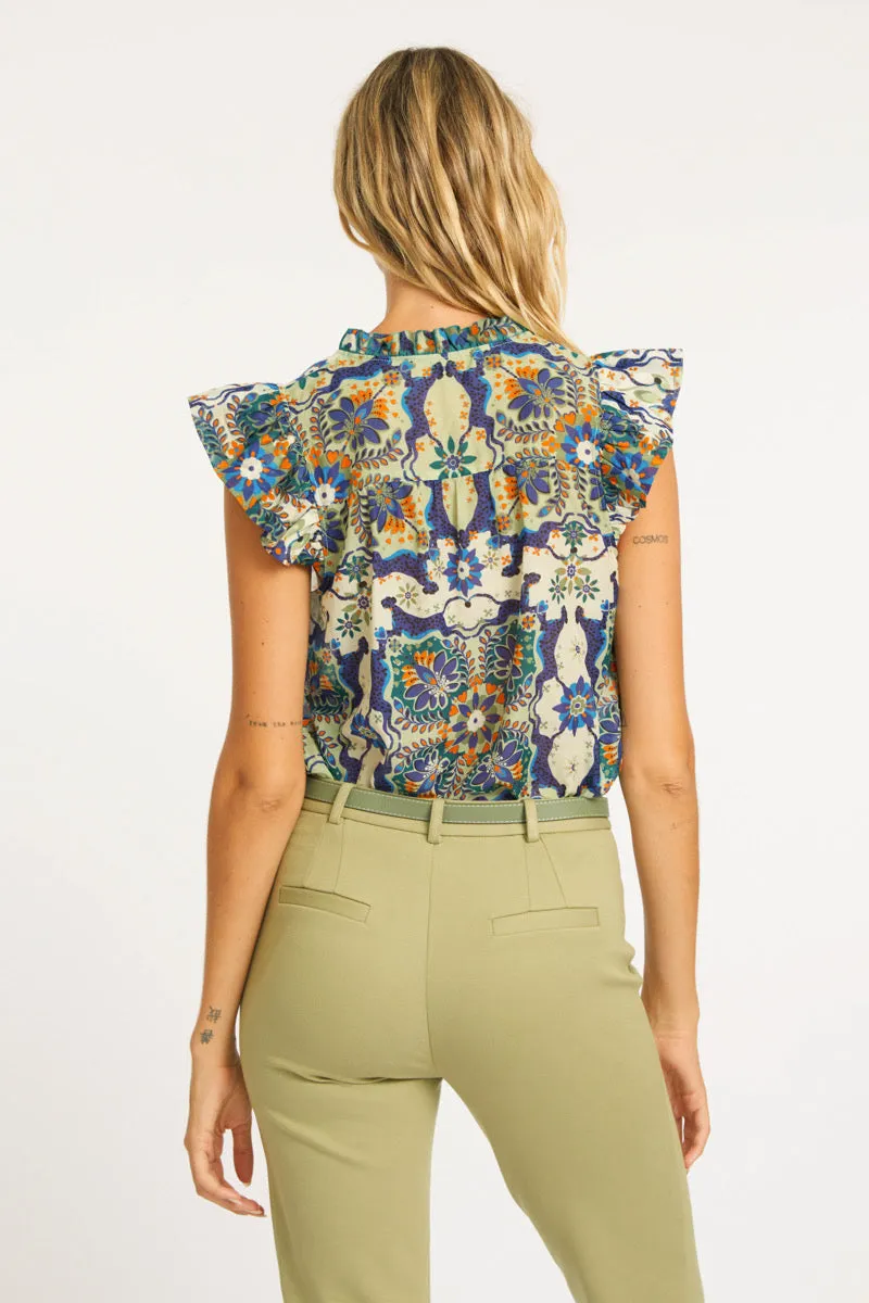 Filippa Wildcat Tapestry Top sold by CABALLERO product image thumbnail 4