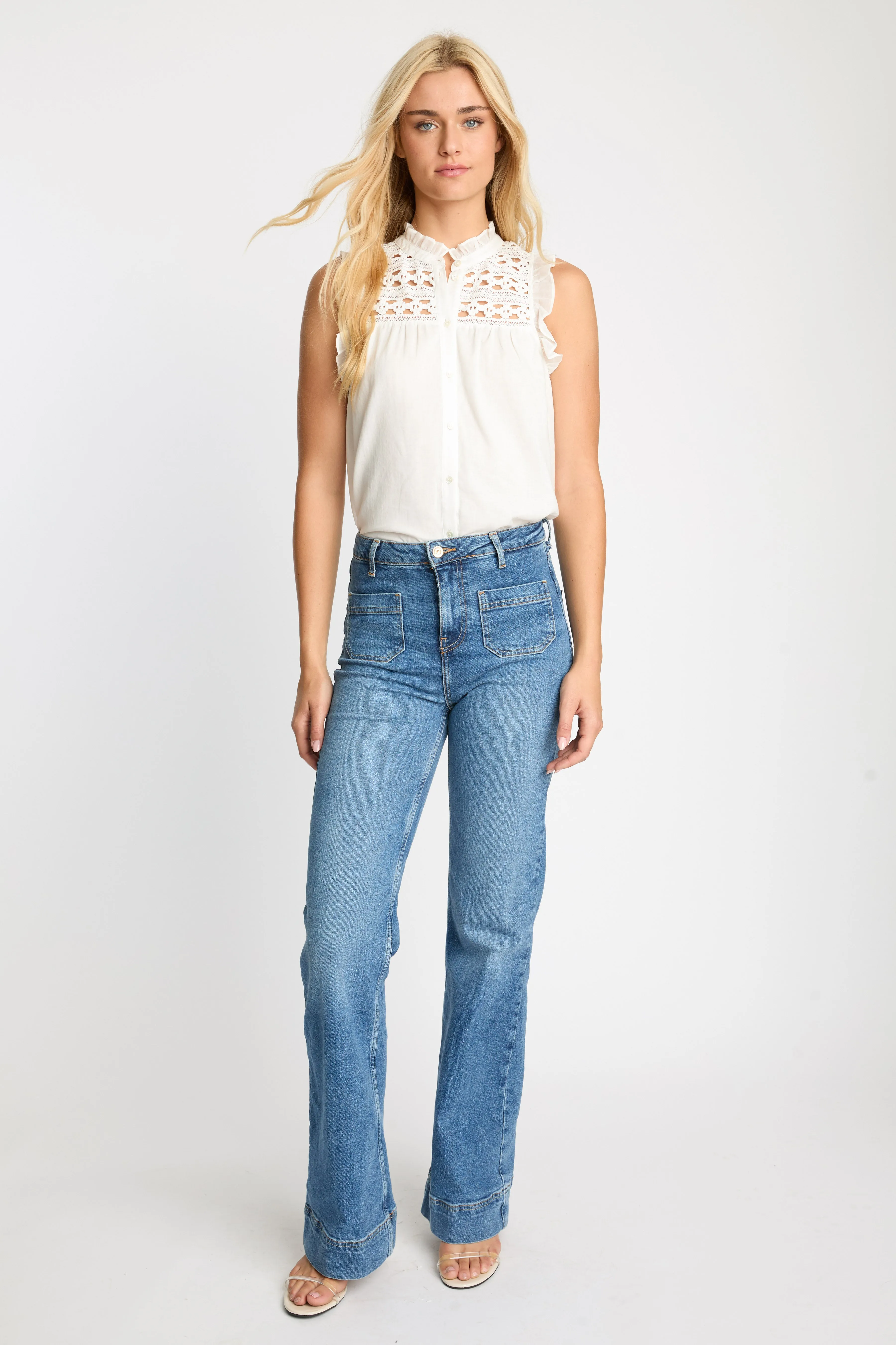 Anthea Top in White sold by CABALLERO product image thumbnail 2
