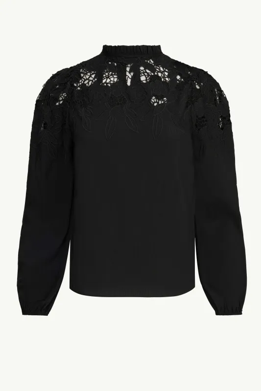 Riana Reversible Top in Black made by CABALLERO