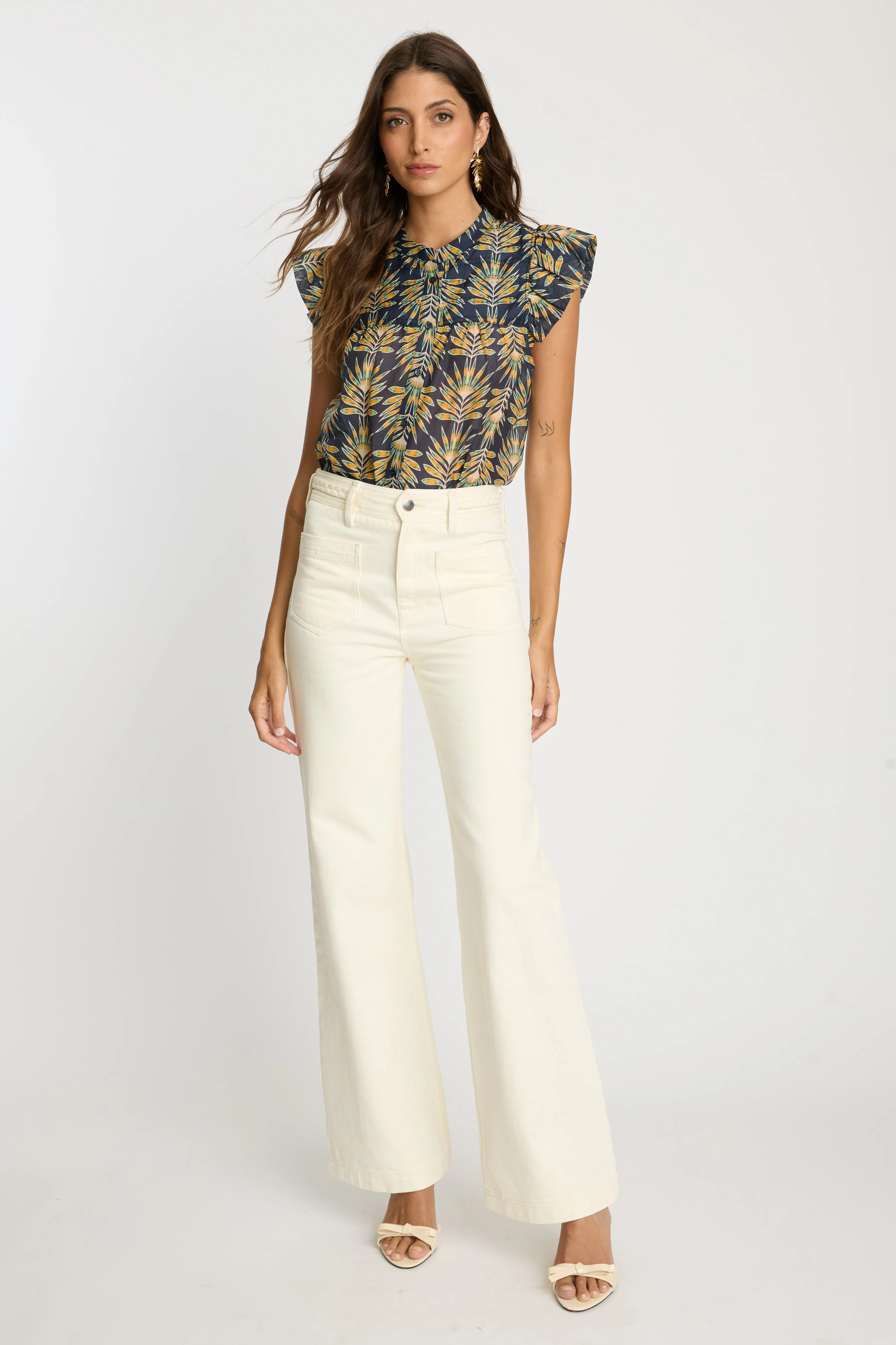 Anthea Top in Deco Plume sold by CABALLERO product image thumbnail 2