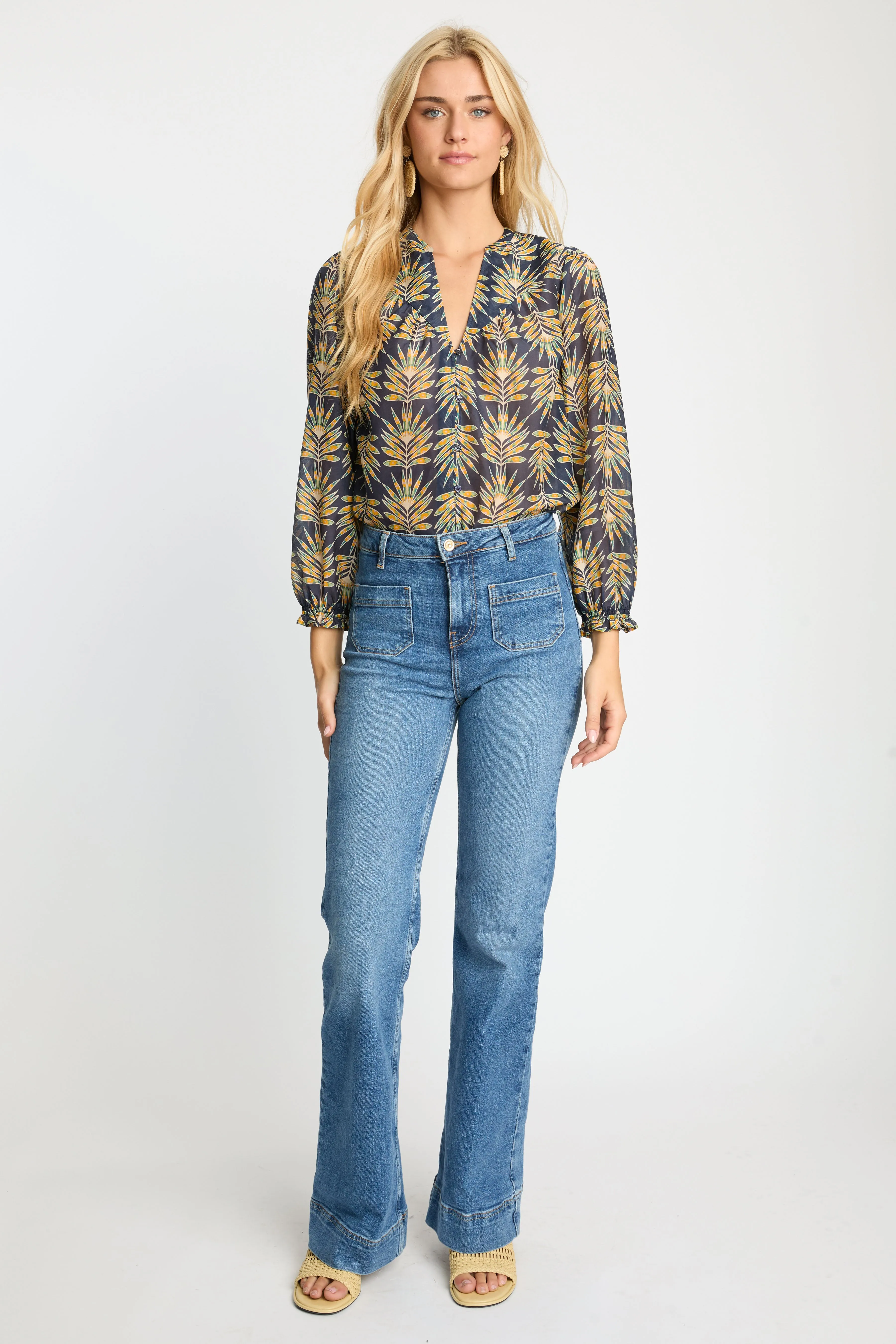 Sutton Top in Deco Plume sold by CABALLERO product image thumbnail 2