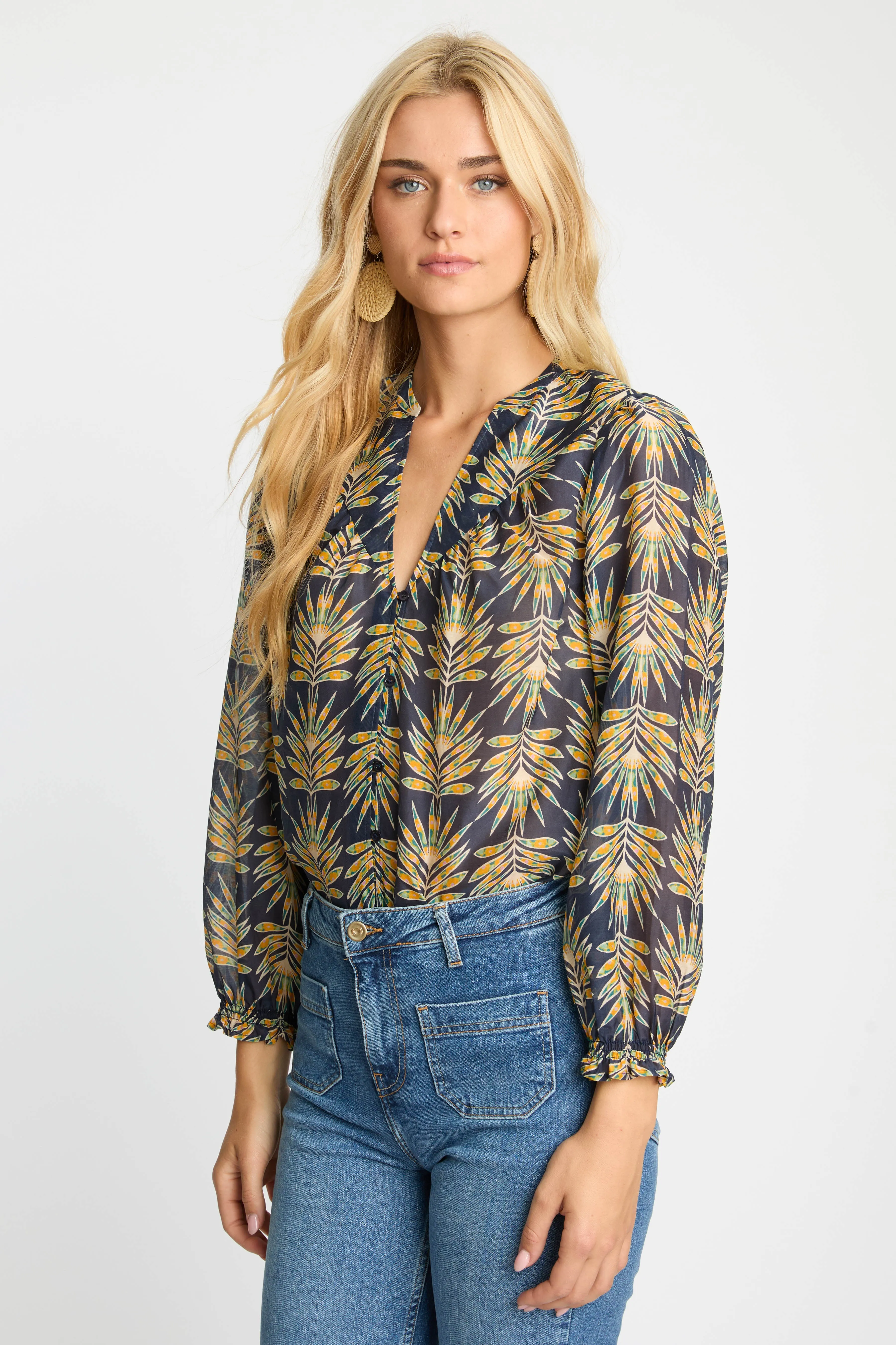 Sutton Top in Deco Plume sold by CABALLERO product image thumbnail 4