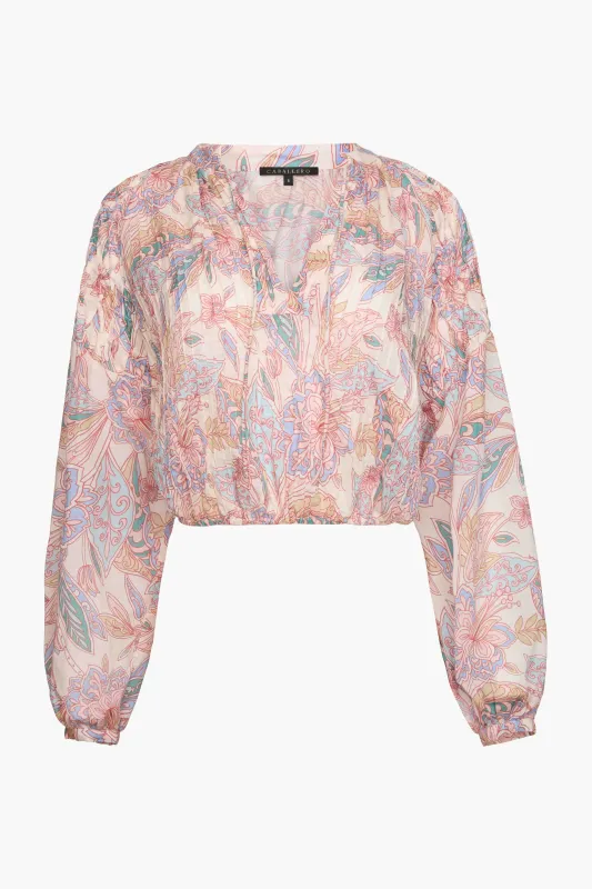 Dolly Top in Paisley Floral sold by CABALLERO