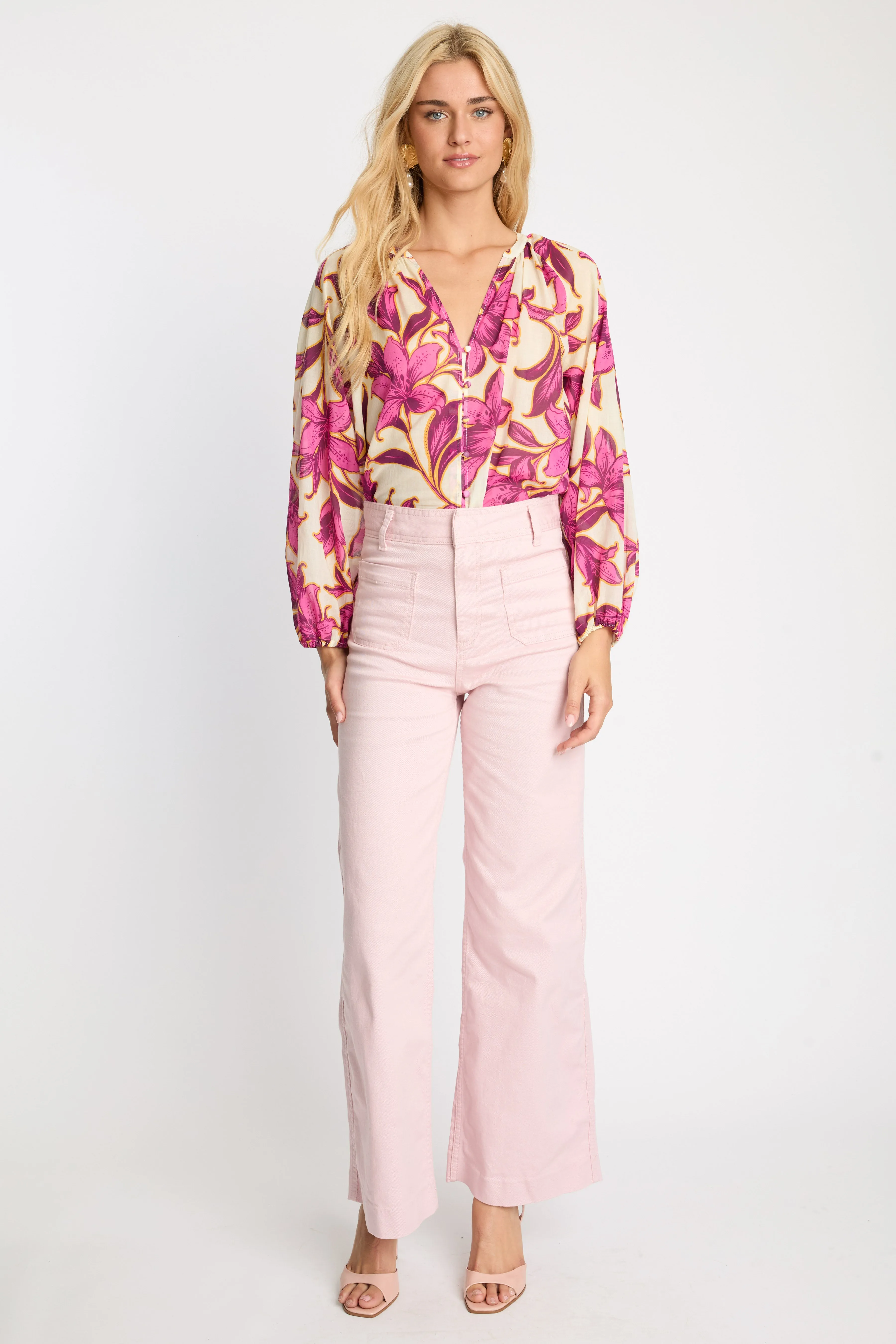 Ariana Top in Fuchsia Floret sold by CABALLERO product image thumbnail 2