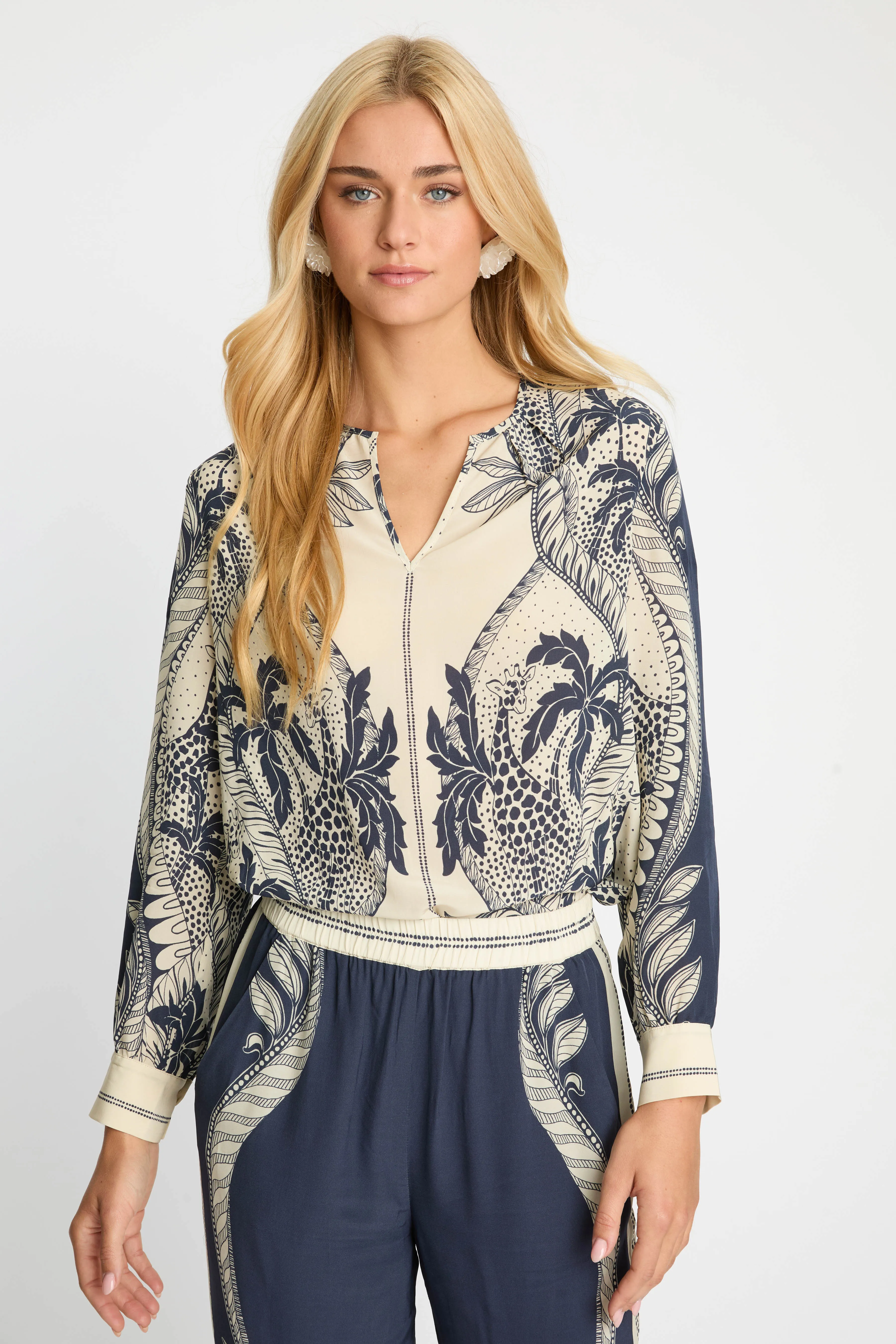 Fern Top in Ink Island sold by CABALLERO product image thumbnail 3