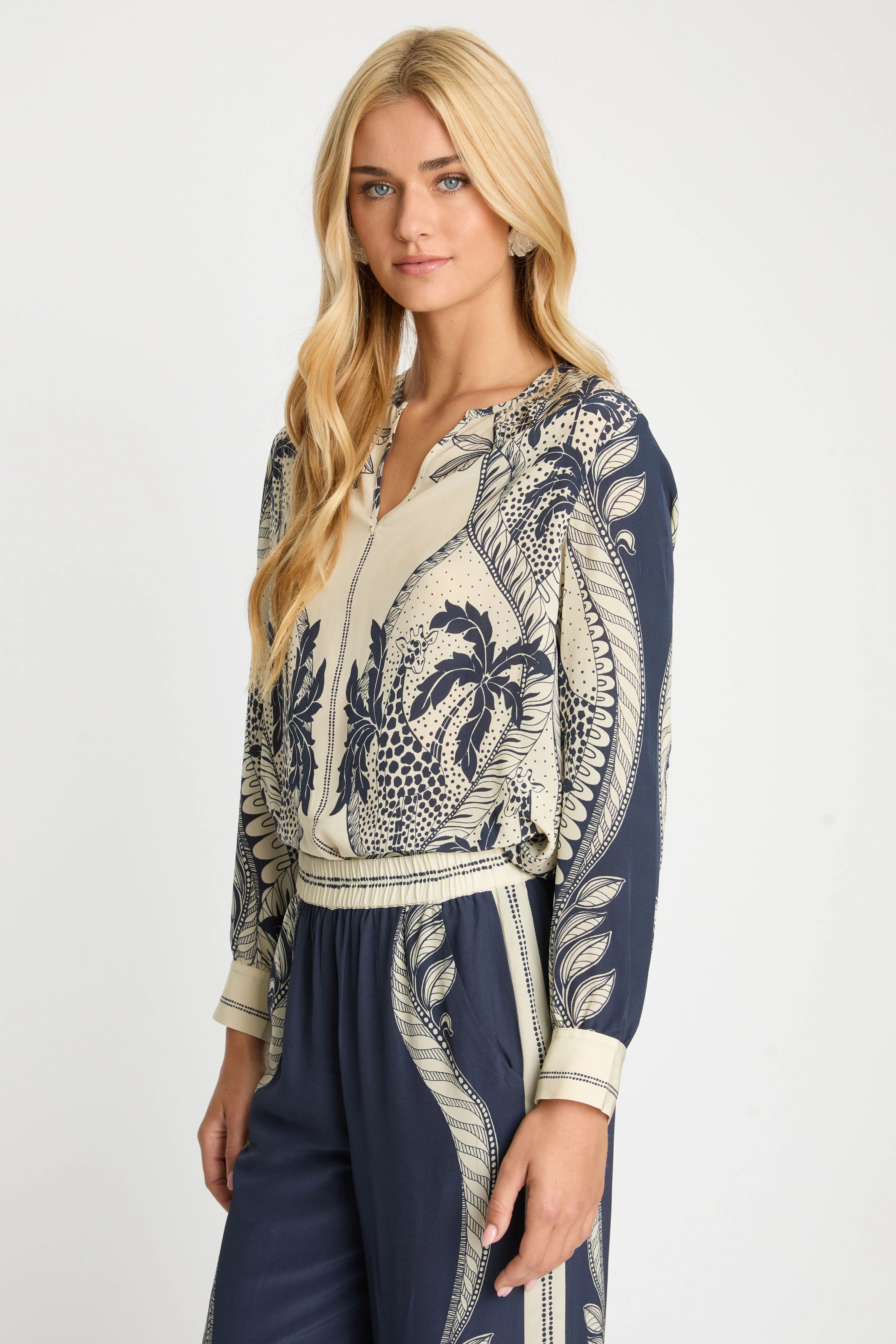 Fern Top in Ink Island sold by CABALLERO product image thumbnail 4